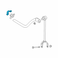 OEM Lexus LS500 Bracket, Rear STABILIZER Diagram - 48832-50020