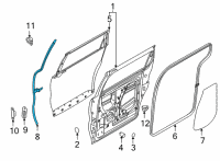 OEM Kia Carnival W/STRIP Assembly-Rr Dr A Diagram - 83855R0000