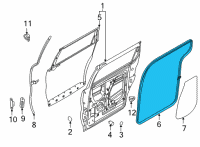 OEM Kia Carnival W/STRIP-Rr Dr Body S Diagram - 83110R0000