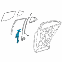 OEM 2021 Lexus UX250h Regulator Sub-Assembly Diagram - 69804-76010