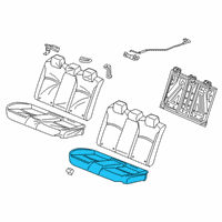 OEM 2019 Honda Insight Pad Complete, Rear Cushion Diagram - 82137-TXM-A11