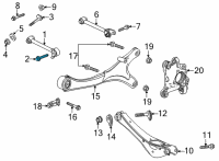 OEM GMC Yukon XL Front Upper Control Arm Outer Bolt Diagram - 11561306