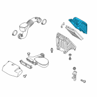 OEM Hyundai Santa Fe Sport Cover-Air Cleaner Diagram - 28111-4Z200