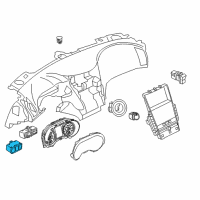 OEM 2021 Infiniti Q60 Switch Assy-3 Functions Diagram - 251B3-4GA0A