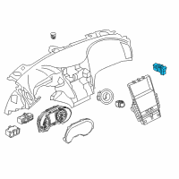 OEM 2009 Nissan GT-R Switch Assembly-Trunk Opener Cancel Diagram - 25380-F6610