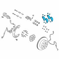 OEM 2020 Ram 3500 PAD KIT-FRONT DISC BRAKE Diagram - 68461656AC