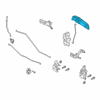 OEM 2014 Ram 1500 Exterior Door Diagram - 1GH19KARAF