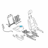 OEM 2019 Toyota Yaris Seat Cushion Pad Diagram - 71511-WB009