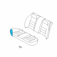 OEM 2001 Nissan Altima Pad & Frame Assy-Cushion, Rear Seat Diagram - 88305-9E000