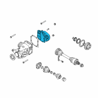 OEM 2008 BMW M6 Transmission Cover Diagram - 33-11-2-229-969