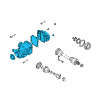 OEM 2009 BMW M5 Final Drive With Differential Diagram - 33-10-2-284-030