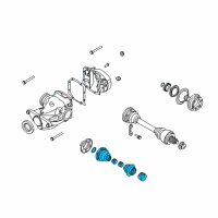 OEM 2006 BMW M6 Repair Kit Bellows, Interior Diagram - 33-21-7-572-449