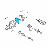 OEM BMW Differential Cover Gasket Diagram - 33112282676