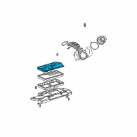 OEM 1998 Chevrolet Camaro Cover Asm, Air Cleaner Housing Diagram - 19201288