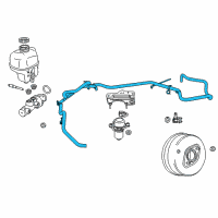 OEM 2014 Jeep Grand Cherokee Hose-Brake Booster Vacuum Diagram - 4581668AC