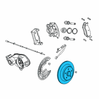 OEM Ram 1500 Brake Rotor Diagram - 68237065AA