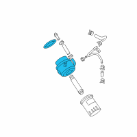 OEM 2005 Chevrolet Uplander Oil Cooler Diagram - 12597310