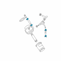 OEM 2004 Pontiac Aztek Clamp-Engine Oil Cooler Hose Diagram - 24506377