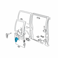 OEM GMC Savana 1500 Lock Diagram - 22799144