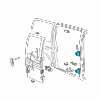 OEM 1996 GMC Savana 1500 Hinge Diagram - 19168524