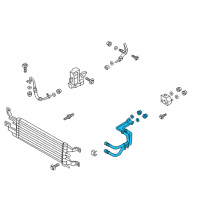 OEM 2013 Lincoln MKZ Cooler Pipe Diagram - DG9Z-7R081-A