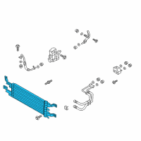 OEM 2015 Lincoln MKZ Oil Cooler Diagram - DS7Z-7A095-A