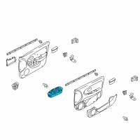 OEM 2003 Kia Spectra Power Window Main Switch Assembly Diagram - 0K2N366350A