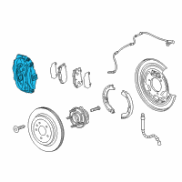 OEM Cadillac ATS Caliper Diagram - 23131823