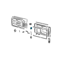 OEM 1994 GMC Safari Rear Door Lock Assembly Diagram - 15977500