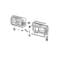 OEM 2002 GMC Safari Door Lock, Rear Diagram - 15029746