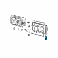 OEM 1995 GMC Safari Handle, Outside Diagram - 15173052