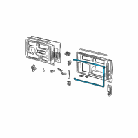 OEM 2004 GMC Safari Weatherstrip Asm-Rear Door Diagram - 15047000