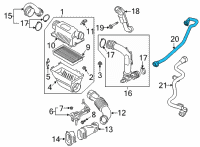 OEM Ford Explorer Vapor Hose Diagram - L1MZ-9G297-A