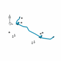 OEM Lincoln MKS Stabilizer Bar Diagram - AA5Z-5A772-B