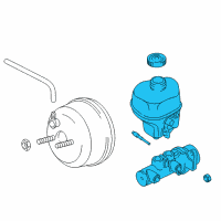 OEM 2004 Dodge Ram 1500 Brake Mastr Cylinder Diagram - 5102032AA