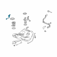 OEM 2011 Chevrolet Camaro Fuel Gauge Sending Unit Diagram - 13592330