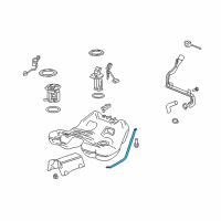 OEM 2008 Pontiac G8 Tank Strap Diagram - 22830210