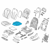 OEM 2017 BMW 740e xDrive Heating Element, Comfort Seat Diagram - 52-10-7-357-408