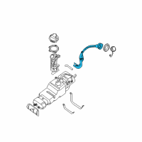 OEM 2011 Nissan Titan Tube Assy-Filler Diagram - 17221-7S200