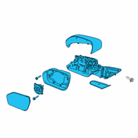 OEM Ford Police Interceptor Utility Mirror Outside Diagram - LB5Z-17683-UA