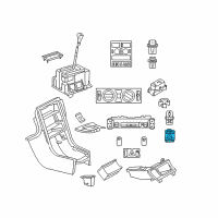 OEM Chrysler Crossfire Switch-Mirror Diagram - 5096568AB