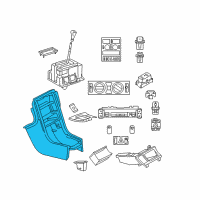 OEM 2005 Chrysler Crossfire Console-Center Diagram - XZ94ARKAA