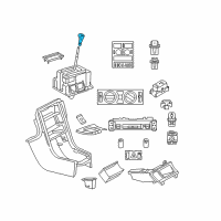 OEM 2005 Chrysler Crossfire Shifter-Gearshift Diagram - 5096746AA