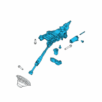 OEM 2016 Lincoln MKC Column Assembly Diagram - EJ7Z-3C529-H