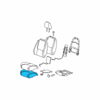 OEM 2006 Chevrolet Equinox Pad, Driver Seat Cushion Diagram - 89041752