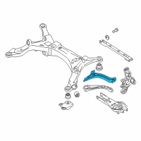 OEM 2005 Ford Five Hundred Upper Control Arm Diagram - 6F9Z-5A804-B