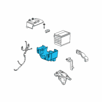 OEM 2007 Chevrolet Equinox Battery Tray Diagram - 25852536