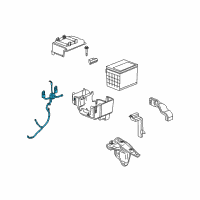 OEM 2007 Pontiac Torrent Positive Cable Diagram - 19116080