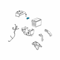 OEM 2007 Pontiac Torrent Retainer Asm-Battery Hold Down Diagram - 22735312