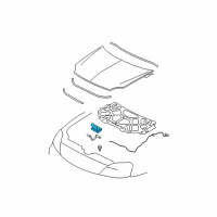 OEM Mercury Sable Latch Diagram - 5G1Z-16700-AA